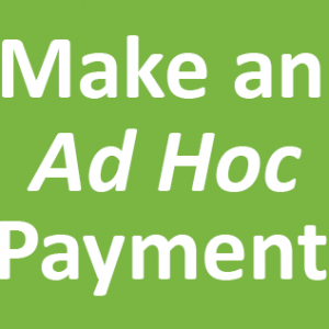 Ad Hoc Payment
